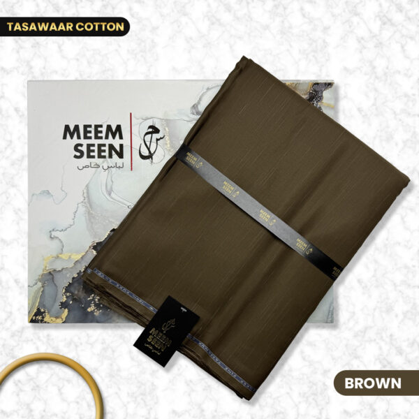 Brown Tasawar Cotton Meem Seen