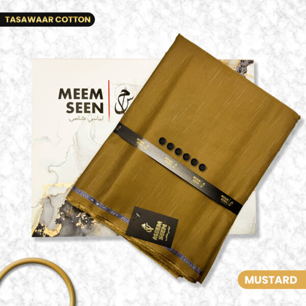 Mustard Tasawar Cotton Meem Seen